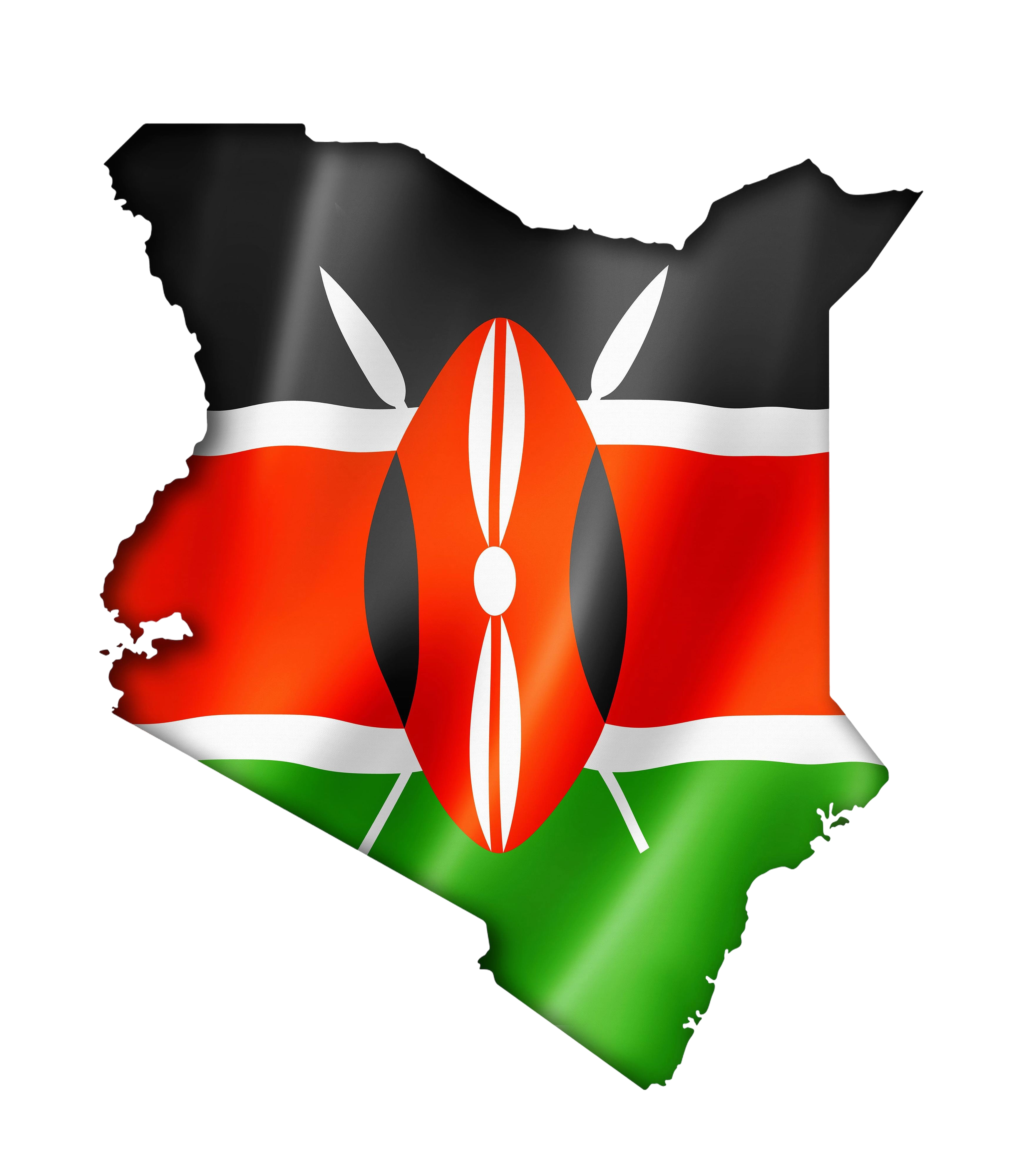 Kenya Flag Map